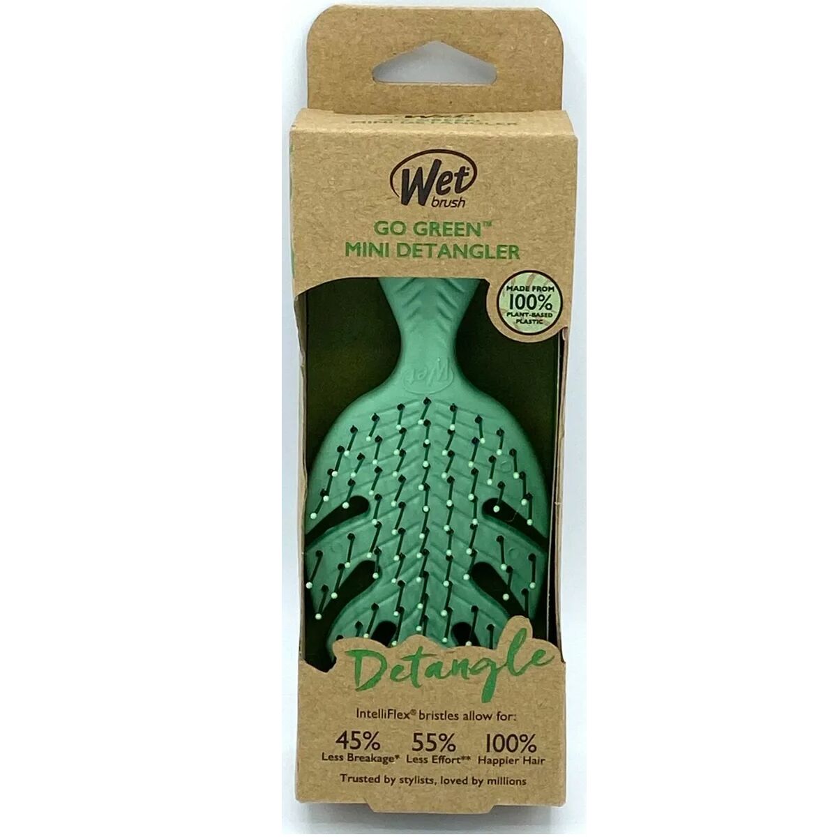 Osta tuote Selvitysharja The Wet Brush Go Green Vihreä Mini verkkokaupastamme Korhone: Terveys & Kauneus 20% alennuksella koodilla KORHONE