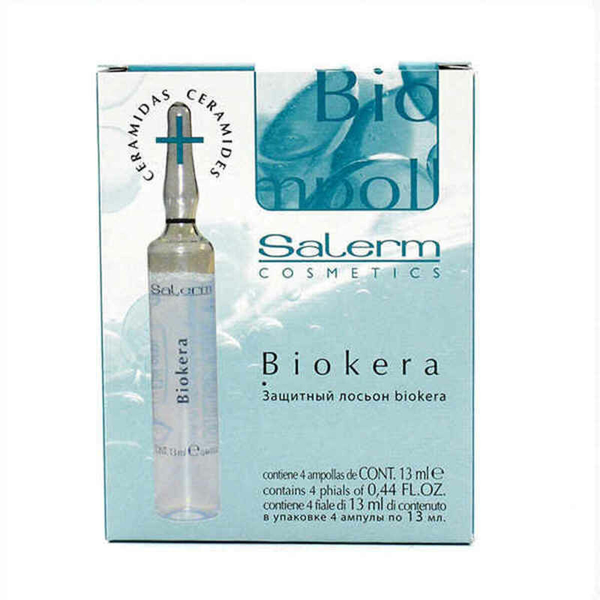 Osta tuote Vahvistava hiushoito Salerm Biokera (4 x 13 ml) verkkokaupastamme Korhone: Terveys & Kauneus 20% alennuksella koodilla KORHONE