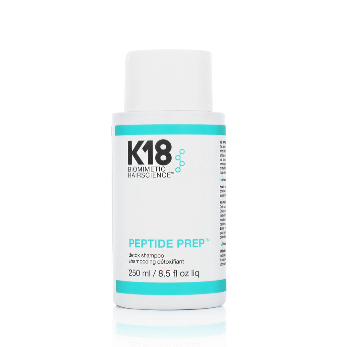 Osta tuote Shampoo K18 Peptide Prep Detox 250 ml verkkokaupastamme Korhone: Terveys & Kauneus 10% alennuksella koodilla KORHONE